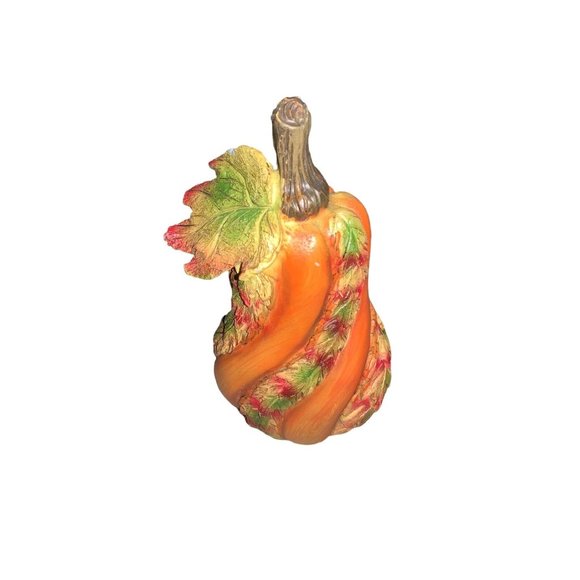 6 inch Decorative Fall Pumpkin Decoration - Picture 1 of 8